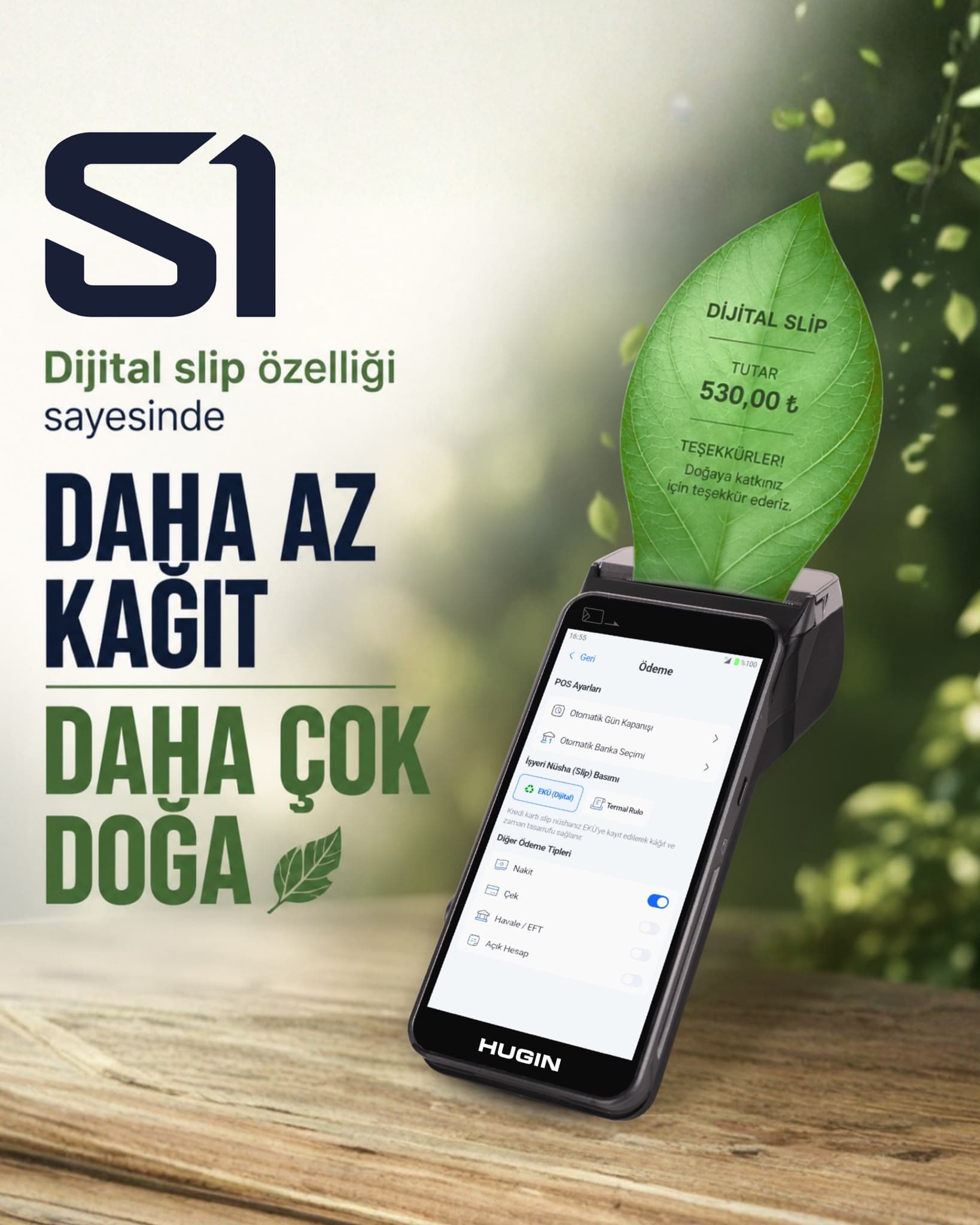 Hugin S1 Dijital Slip Liora Teknoloji